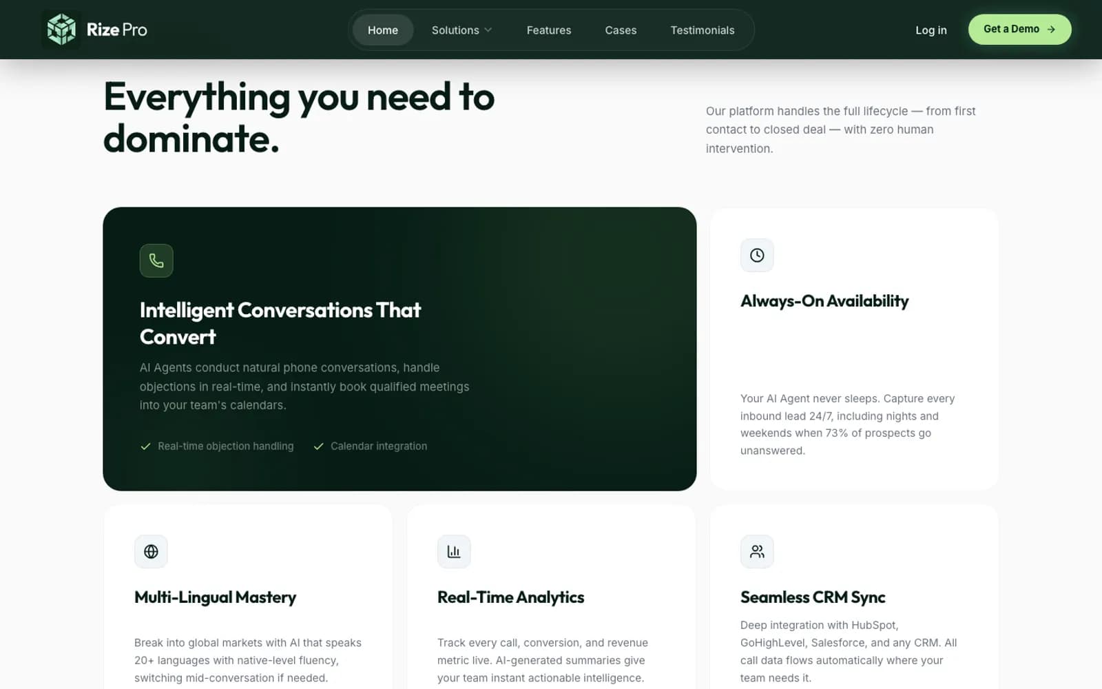 Calls, analytics and CRM sync together