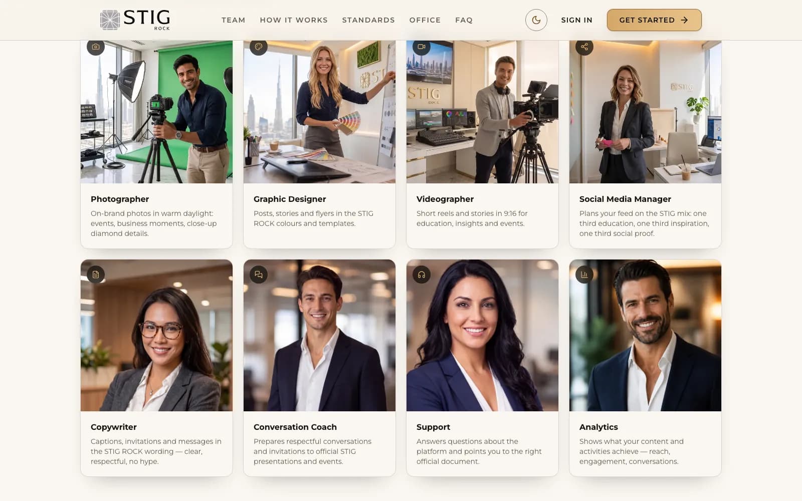 Eight AI specialists, one standard
