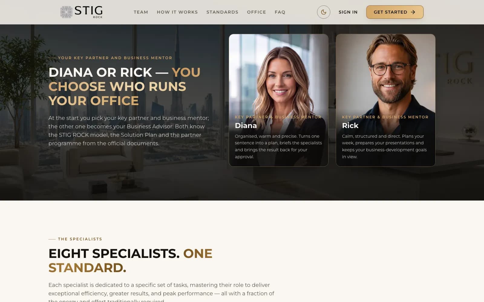 Partner picks a mentor to run the office
