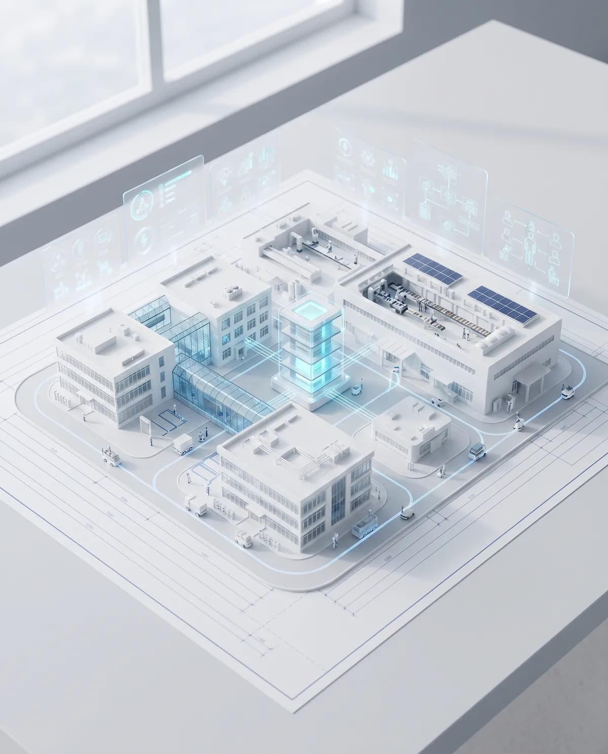 Digital enterprise: company systems connected to AI agents