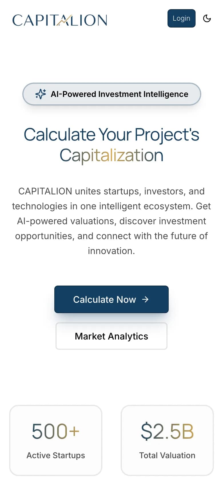 CAPITALION: mobile screenshot