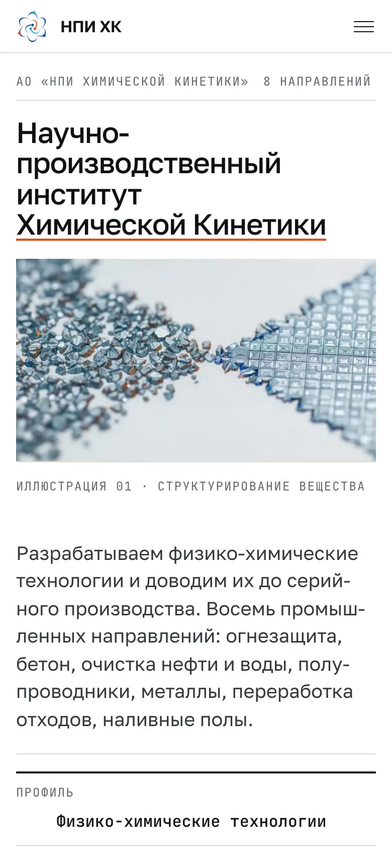 NPI of Chemical Kinetics: mobile screenshot