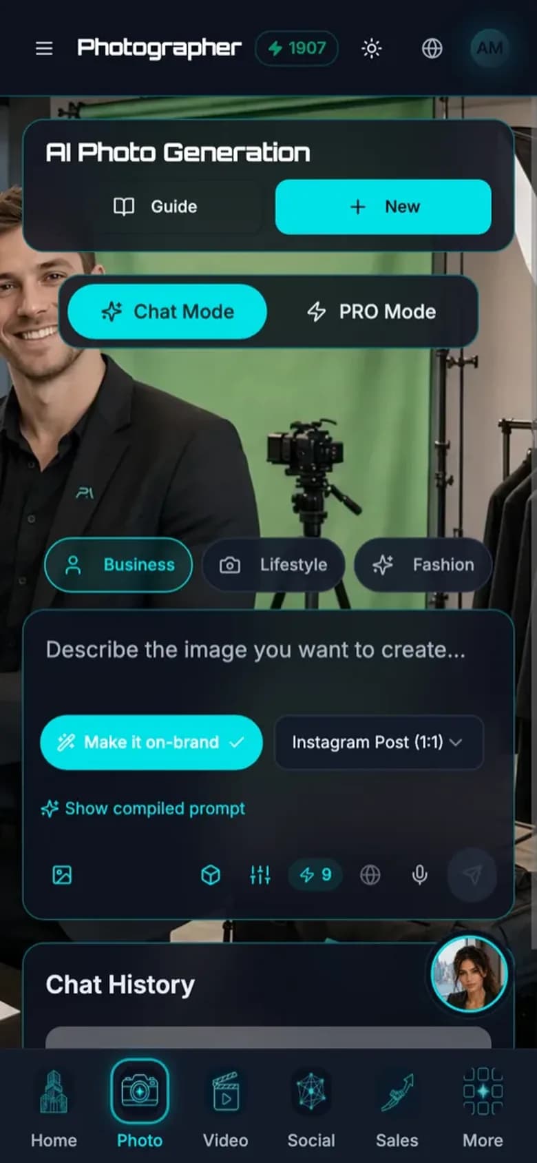 Polara AI: mobile screenshot
